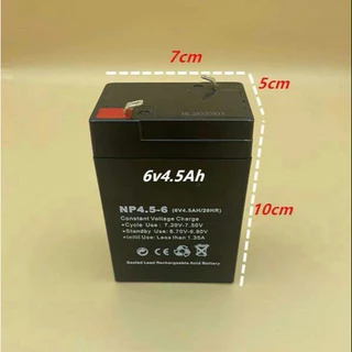 Battery 6v 4.5AH สามารถใส่แทน 4v4ahได้ แบตเตอรรี่สำรอง แบตเตอรี่ทดแทนสำหรับรถเด็กเล่น แบตเตอรี่แห้ง 6V 7AH