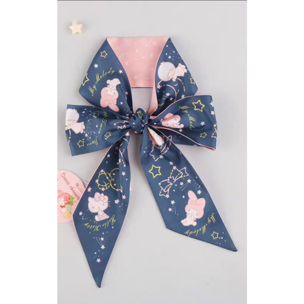 ผ้าพันหูกระเป๋า โบว์ผูก เนื้อผ้าดี นุ่มลื่น งานสวย สินค้าพร้อมส่ง  K1--K6