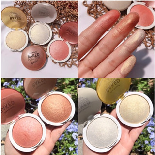 Kiss Beauty BAKED Powder ไฮไลท์หน้าฉ่ำวาว มีเลือกใช้ถึง 4 สี เนื้อมีความละมุนนีมาก สีสวยปังสุดๆ