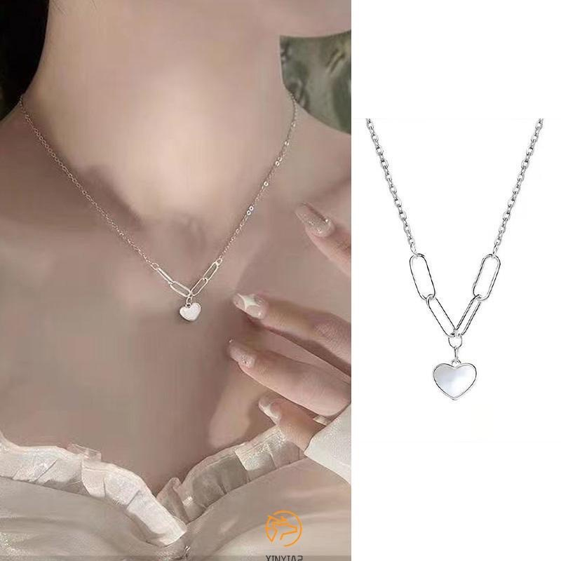 สร้อยคอ จี้หินพระอาทิตย์ จี้ดอกไม้ สร้อยคอโซ่ สร้อย จี้หิน จี้ แฟชั่น เครื่องประดับ ผู้หญิง สไตล์เกาหลี N127