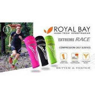 ROYAL BAY Compression Calf Sleeves Extreme RACE Green (ปลอกรัดน่องรุ่นพิเศษ)