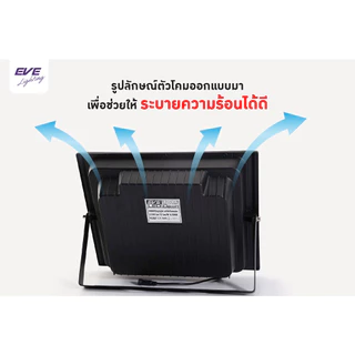EVE โคมฟลัดไลท์ โซล่าเซลล์ แอลอีดี พลังงานแสงอาทิตย์ รุ่น DAWN โคมกันน้ำ IP65 ขนาด 10W 40W 60W 100W 200W 300W