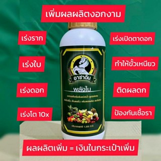 9.9  [ส่งฟรี..]เพิ่มผลผลิต 10X อาชาดิน พลังใบ อาหารเสริมพืช สูตรเข้มข้นเพิ่มผลผลิตเร่งการเติบโต ออแกนิค