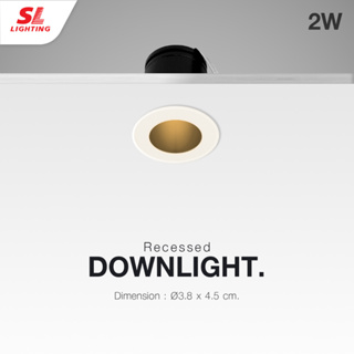 SL LIGHTING | Recessed Downlight โคมไฟดาวน์ไลท์ฝังฝ้า รุ่น SL-6-W-720 LED 2W 3000K