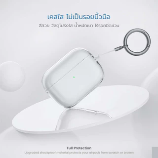 Moreno เคสหูฟัง Airpods Pro2 เคสใส ไม่เป็นรอยนิ้ว ทำความสะอาดได้
