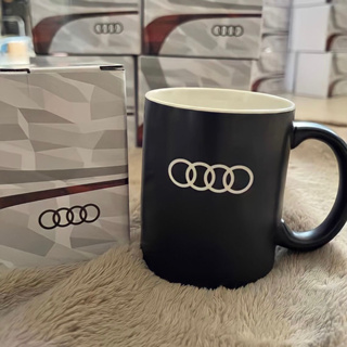 ⭐️แก้วน้ำเซรามิก โลโก้ Audi อุปกรณ์เสริม ยี่ห้อ Audi แก้วน้ำ , แก้วกาแฟ