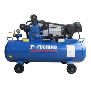 FUCHING ปั๊มลมสายพาน 300ลิตร รุ่น FC-365P 4HP-รอบเร็ว 2P 300ลิตร 220v ปั๊มลม FUCHING 300L ปั้ม