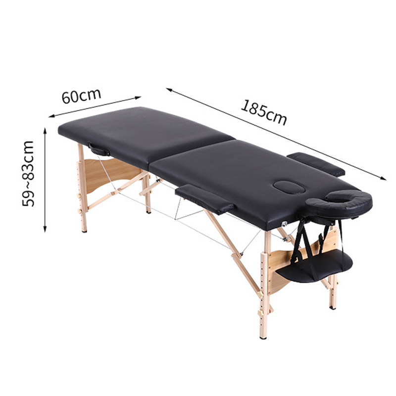 เตียงนวดสปา ปรับระดับได้ SPA พับเก็บได้ นวดตัว เสริมสวย สักคิ้ว แบบพกพานอกสถานที่ได้ ขนาดมาตรฐาน เบาะหนังPU - รูปที่ 4