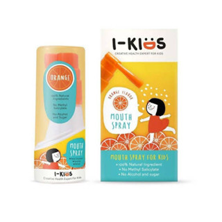 i-kids spray ไอคิส สเปรย์ (สเปรย์พ่นคอสำหรับเด็ก) รส🍓🍊