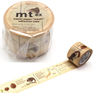 mt masking tape encyclopedia flying squirrel (MTEX1P215) / เทปตกแต่งวาชิ ลายสารานุกรมกระรอกบิน แบรนด์ KAMOI