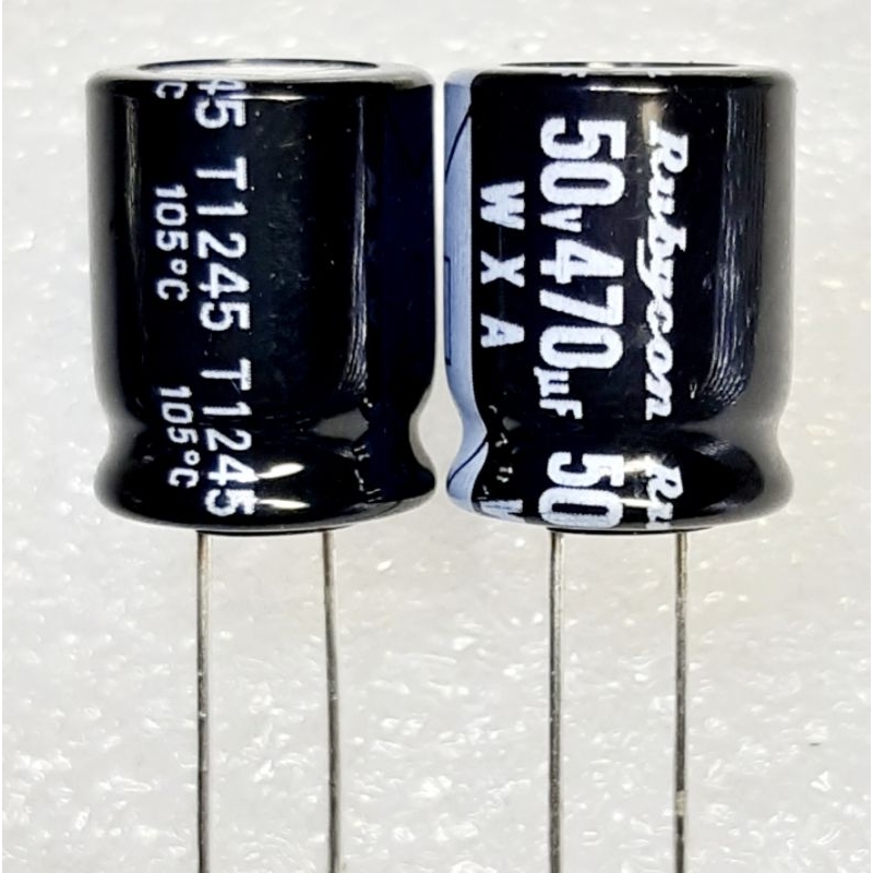 Rubycon WXA 470uf 50v Capacitor ตัวเก็บประจุ คาปาซิเตอร์