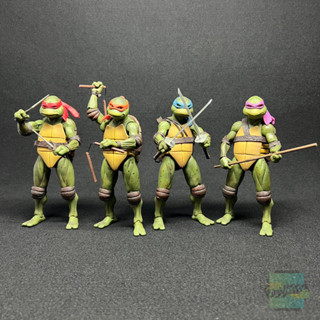 NECA Ninja turtles โมเดล เต่านินจา ยกเซ็ท 4ตัว (งานจีน) มีกล่อง