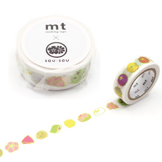 mt masking tape wagashi (MTSOU26) / เทปตกแต่งวาชิ ลาย wagashi แบรนด์ KAMOI mt masking tape ประเทศญี่ปุ่น