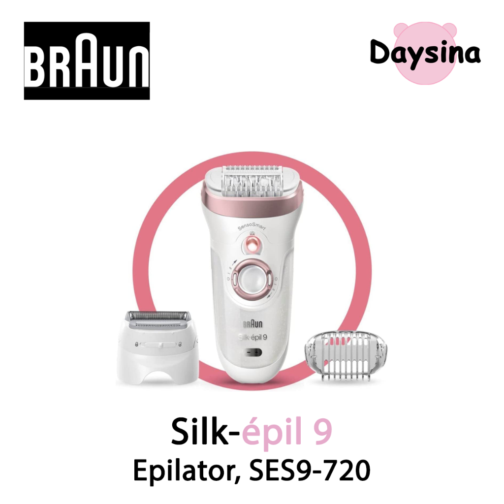 Braun Silk-epil 9 Epilator SES9-720, Shave, Trim & Epilate for long-lasting smooth skin
