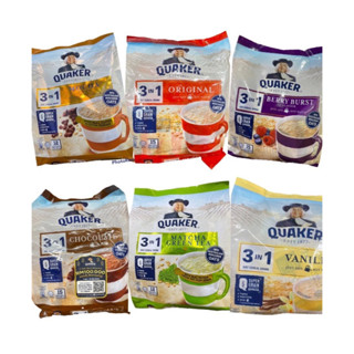 Quaker เควกเกอร์ ข้าวโอ๊ต 3in1 ธัญพืช Oat