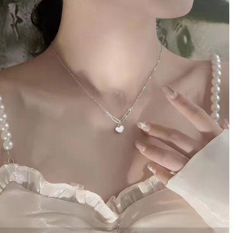 สร้อยคอ จี้หินพระอาทิตย์ จี้ดอกไม้ สร้อยคอโซ่ สร้อย จี้หิน จี้ แฟชั่น เครื่องประดับ ผู้หญิง สไตล์เกาหลี N127 - รูปที่ 4