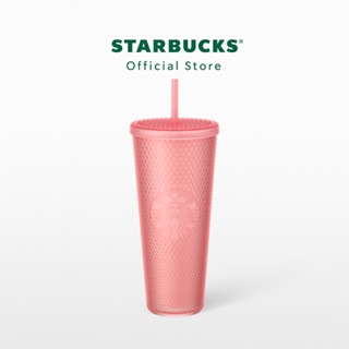 แก้ว Starbuck Soft touch Pink blink cold cup 24 oz.