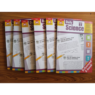 ขายแยกเล่ม หนังสือกิจกรรม Daily Science ; Evan-moor Grade 1-6 Daily Practice Books ปกอ่อน