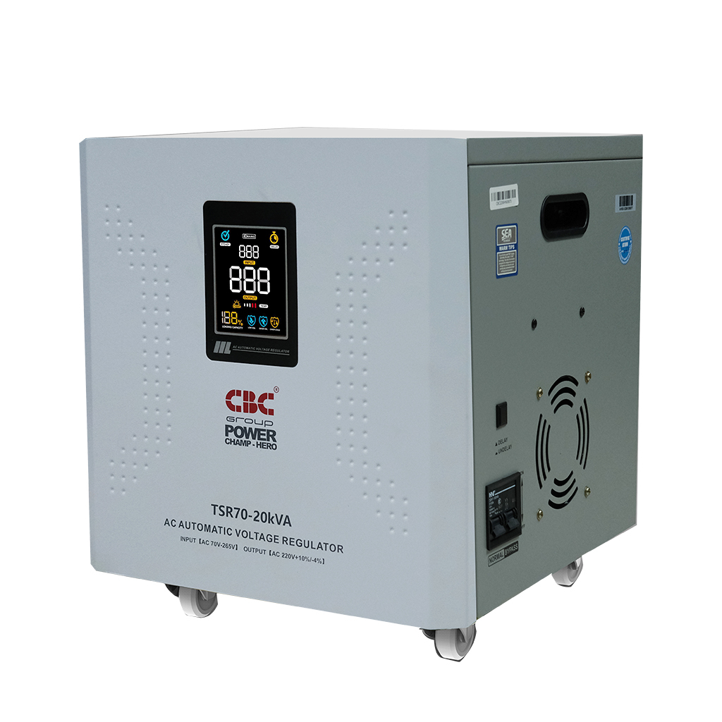 เครื่องปรับแรงดันไฟฟ้าอัตโนมัติ-ซีบีซี-ชนิดรีเลย์,TSR20kVA,Stabilizer20kVA-CBC,รุ่น TSR /Relay type,