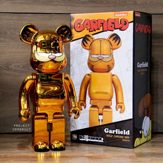 BE@RBRICK 1000% GARFIELD - Gold Chrome Ver. [New]