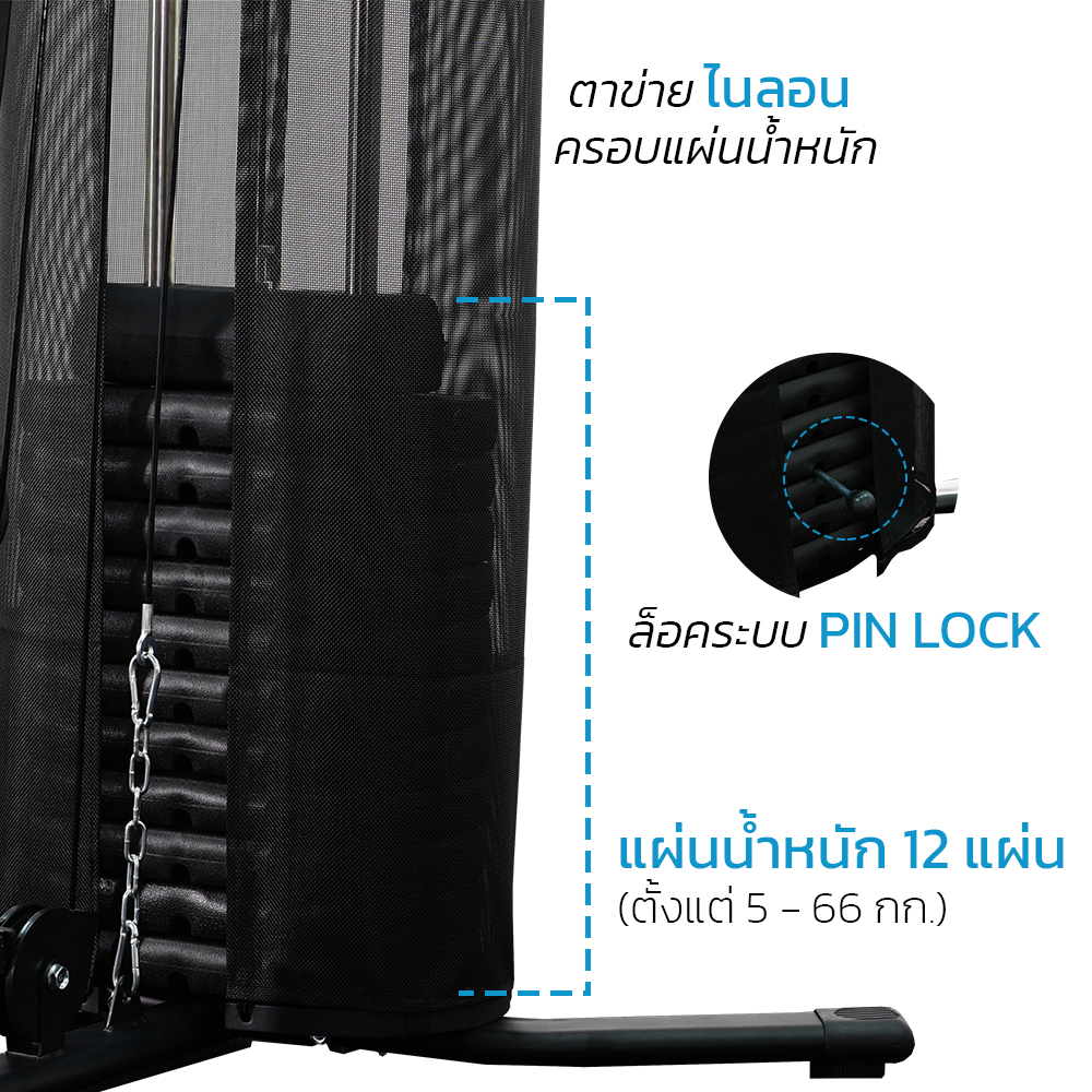 [ผ่อน 0% 10 เดือน] โฮมยิม Home Gym Gorilla Series บริหารได้ทุกส่วน มีให้เลือก 3 รุ่น MG-110,MG-150, MG-200,MG-300 ราคา ถูกที่สุด ดีลบีเคเค แกลเลอรีภาพที่ 9