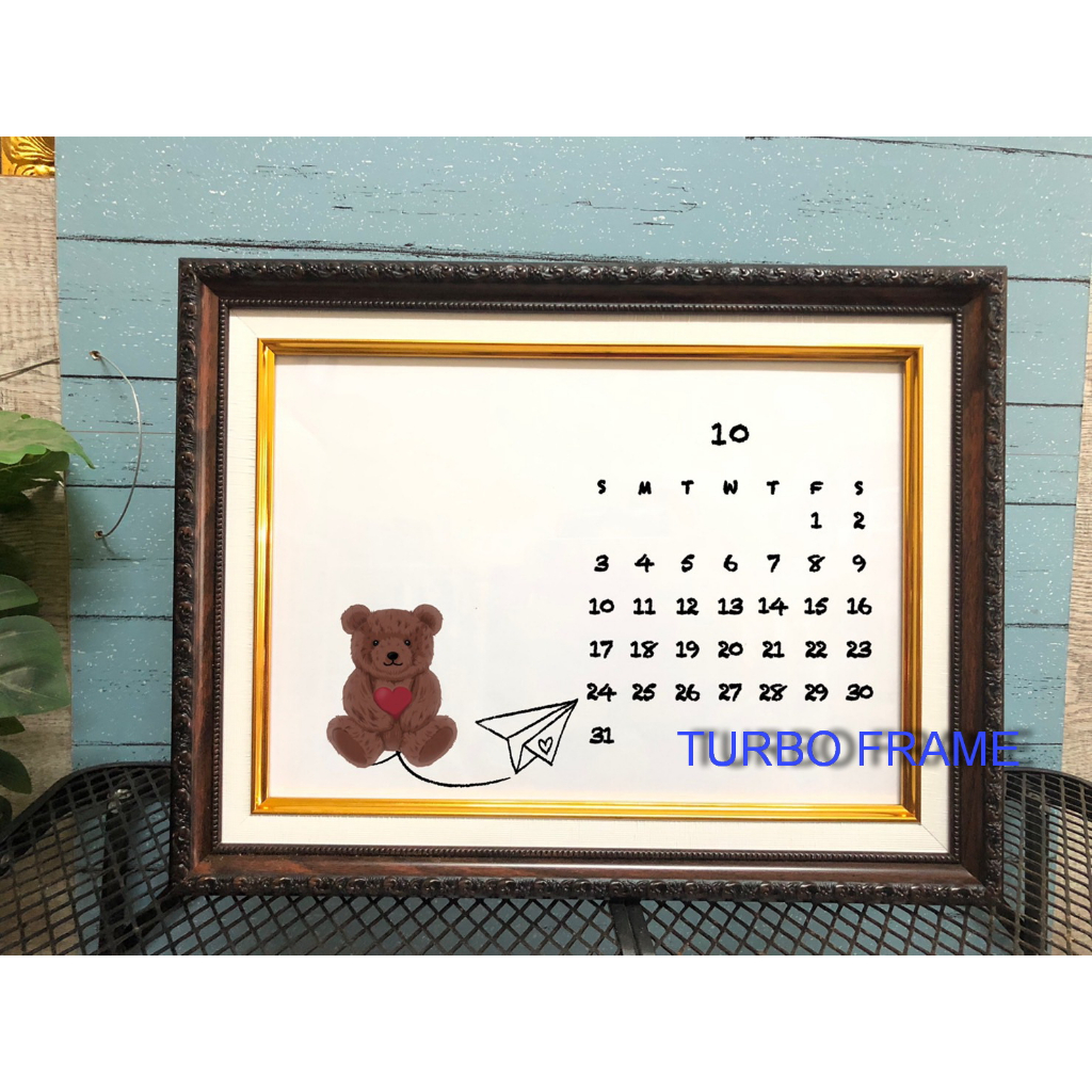 กรอบรูปสีไม้โอ๊ค สำหรับตกแต่งบ้าน  ขนาดภาพ11x14",10x12”,  A4(21x29.7cm) , 8x12" , 8x10" , 6x8" , A5(14.8x21cm) +กระจก+หู