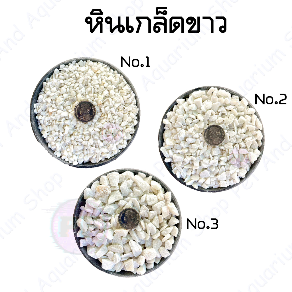 หินจีนเกล็ดขาว หินตกแต่งตู้ปลา หินโรยหน้ากระถ่างต้นไม้   1 กิโล 20 บาท