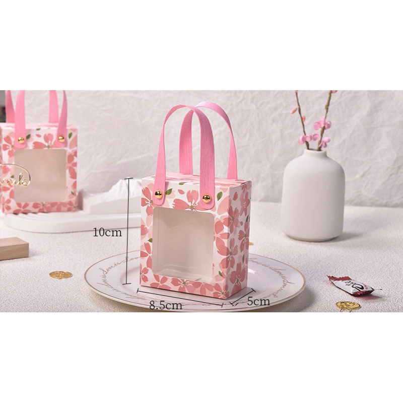 A020 พร้อมส่ง! (ขั้นต่ำ 3 กล่อง แบบเซตและไม่เซต)กล่องหูหิ้ว ใส่ของขวัญ ของชำร่วย ของรับไหว้ ขนม เรียบหรูมากๆค่า - รูปที่ 5