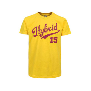 Hybrid T-shirt Men ไฮบริดเสื้อยืดผู้ชายแขนสั้น สีเหลือง(Yellow)MTS-1344-YE