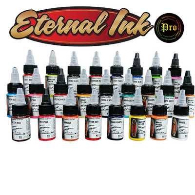 สีสัก ETERNAL TATTOO INK 1/2oz หมึกสักอีเทอนอล ครึ่ง ออนซ์ Brown Black White