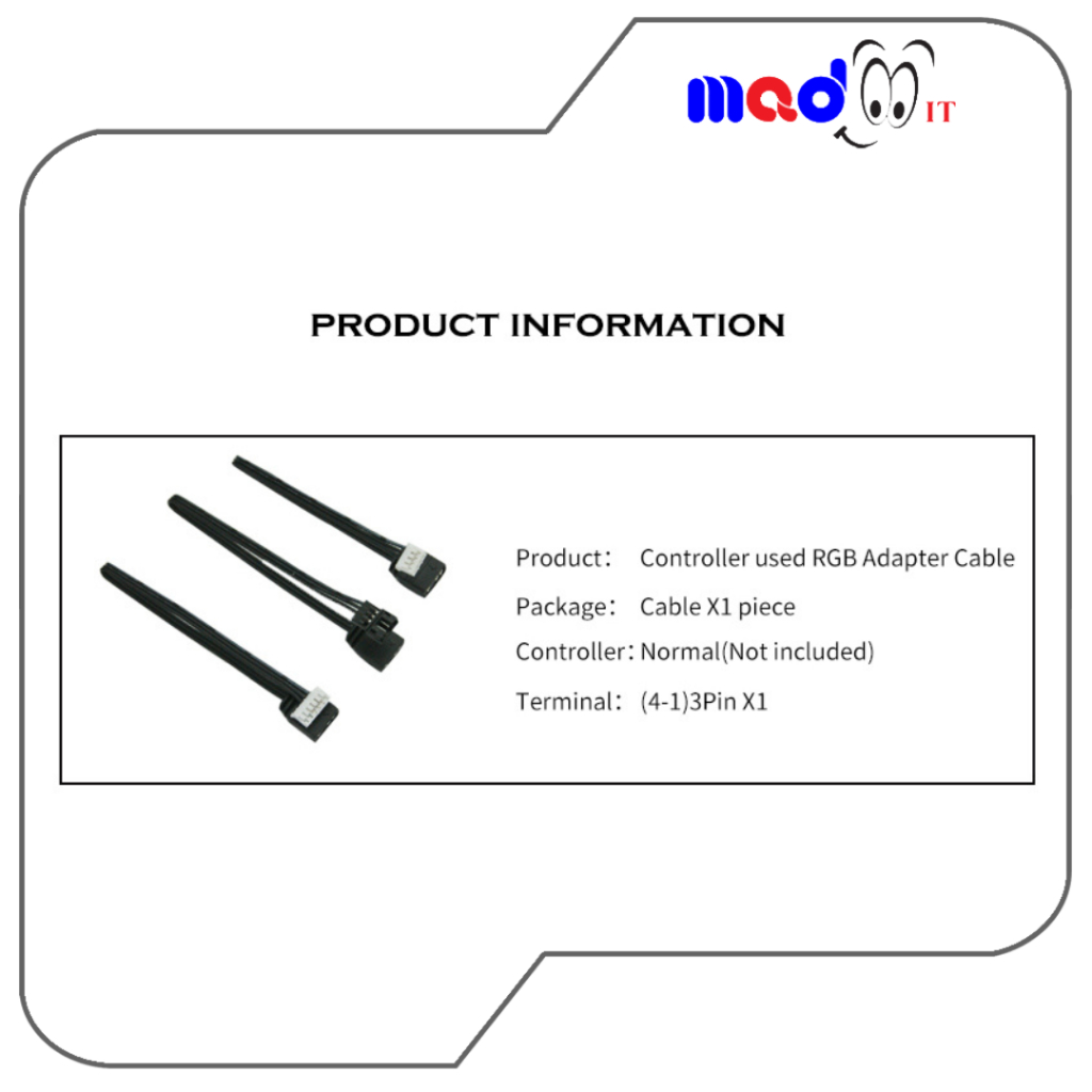 RGB SYNC Cable สายแปลง 5V 3 Pin เป็น 6pin 4Pin 5V ARGB 3P เป็น 4P 6P ใช้กล่องควบคุม coolmoon RGB 5V