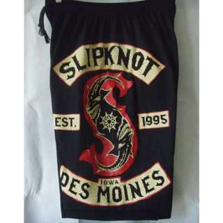 SLIPKNOT กางเกงวง ขาสั้น วงดนตรี วงร็อค เฮฟวี่ เมทัล Shorts Pants Heavy Metal Rock Music Band