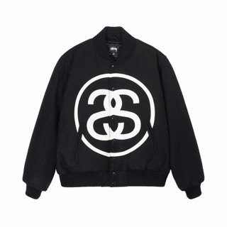 PROSPER - Stussy SS-Link Varsity Jacket Black