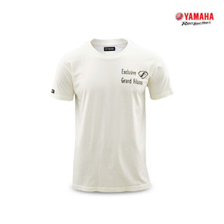 YAMAHA เสื้อยืดยามาฮ่าสีเหลืองอ่อน