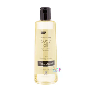 Neutrogena Body Oil Light Sesame Formula  นูโทรจีน่า บอดี้ ออยล์ ออยทาผิว บำรุงผิว ขนาด 250ml