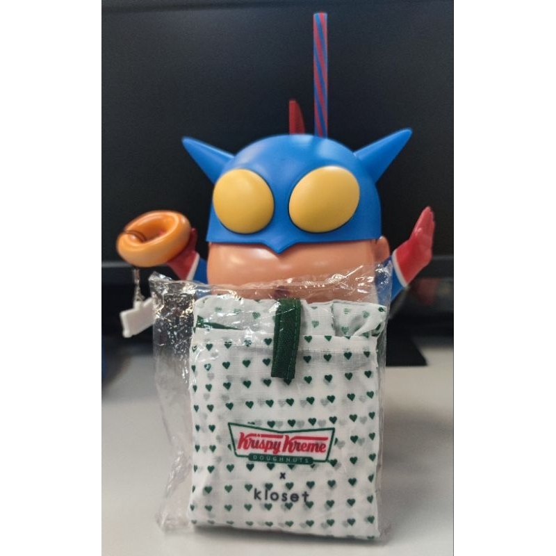 ✨กระเป๋าผ้า Krispy Kreme x Kloset พับได้ ของแท้ ของใหม่ งานคอลแลป ร้านโดนัท และแบรนด์แฟชั่นดัง