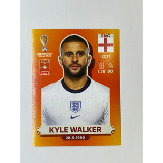 สติ๊กเกอร์สะสม Kyle Walker ฟุตบอลโลก Worldcup 2022 England ของสะสมทีมฟุตบอล อังกฤษ