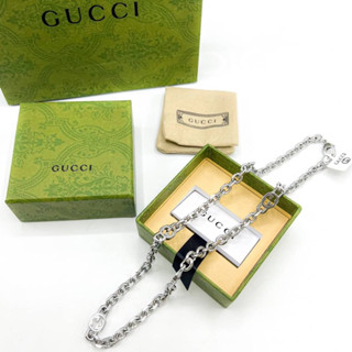 New arrivals  GUCCI Necklace  งานออริ งานดีสุด 1:1  Size: 60cm  อุปกรณ์ตามรูป อุปกรณ์งานดีสุด กล่องใหญ่แบบของแท้เลย