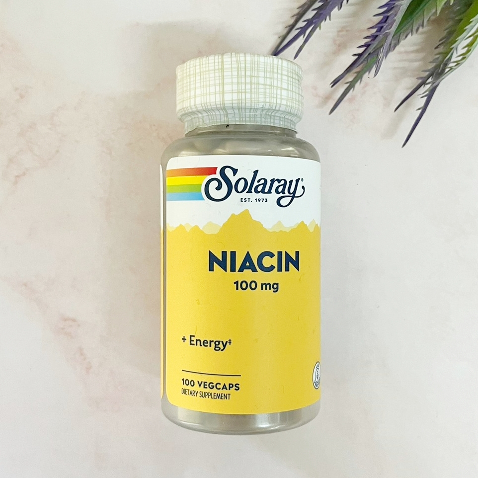 [Solaray®] Niacin 100 mg 100 VegCaps วิตามินบี