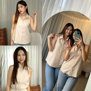 Butter Top Shirt 🧀 เชิ้ตเเขนกุดคอปก