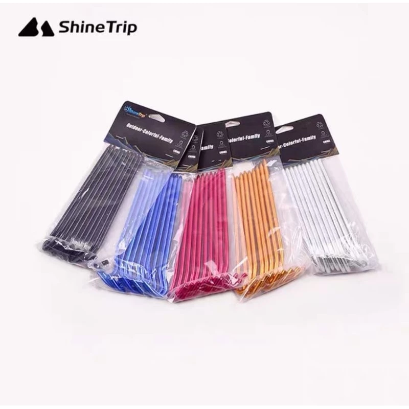 Shine Trip​ สมอ​บก​อลูมิเนียม​อัลลอย​ สำหรับ​กาง​เต็นท์​ ยาว18cm. หนา 6mm. thumbnail 9