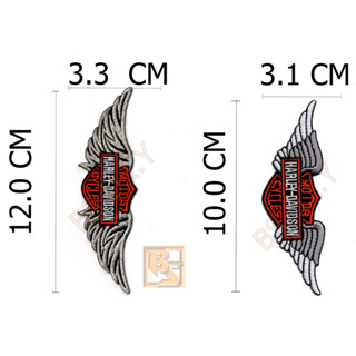 ตัวติดเสื้อ ตัวรีดเสื้อ อาร์ม Armpatch งานปักผ้า Harley Davidson Motor Cycles