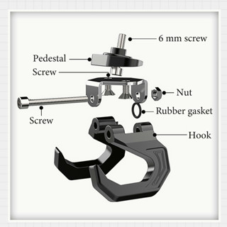 ตะขอแขวนของ PCX รถไฟฟ้า ตะขอแขวนหมวกกันน็อคมอเตอร์ไซค์ ที่แขวนของมอเตอร์ไซด์ ที่แขวนหมวก Motorcycle handlebar