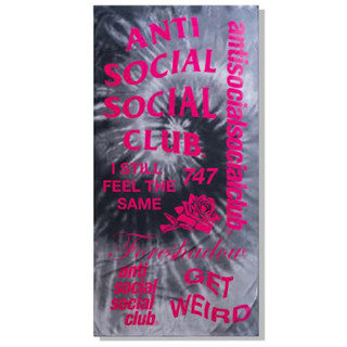 Anti Social Social Club Identity Crisis black ti bye Towel