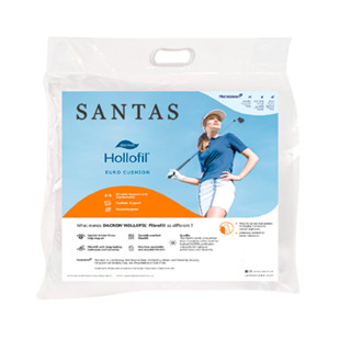 SANTAS หมอนบอดี้ รุ่น DACRON® HOLLOFIL® แถมฟรีปลอกหมอนคละสี คละลาย(ปลอกหมอนแถมไม่สามารถเลือกสีได้ค่ะ)