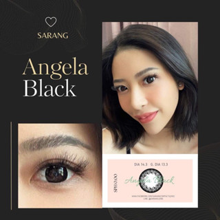 รุ่น Angela Black DIA14.3 G. DIA 13.3  คอนแทคเลนส์ รายเดือน