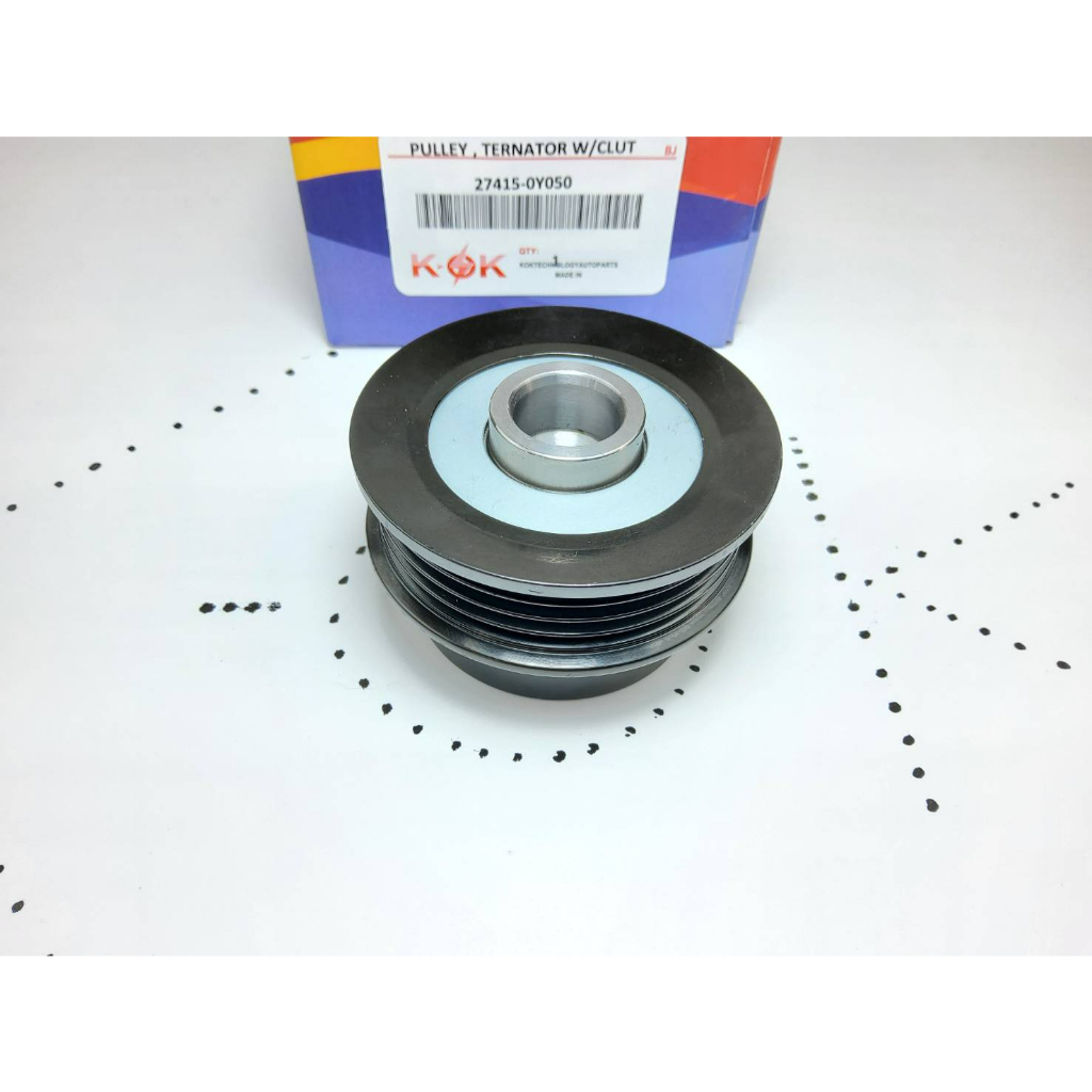 ลูกลอกมู่เลย์ไดชาร์ท VIOS YARIS 1.2 ปี14 1-3NR-F (4pk)(62.5*42.6*17*M14*1.5)ใหญ่#27415-0Y120-0Y050*K