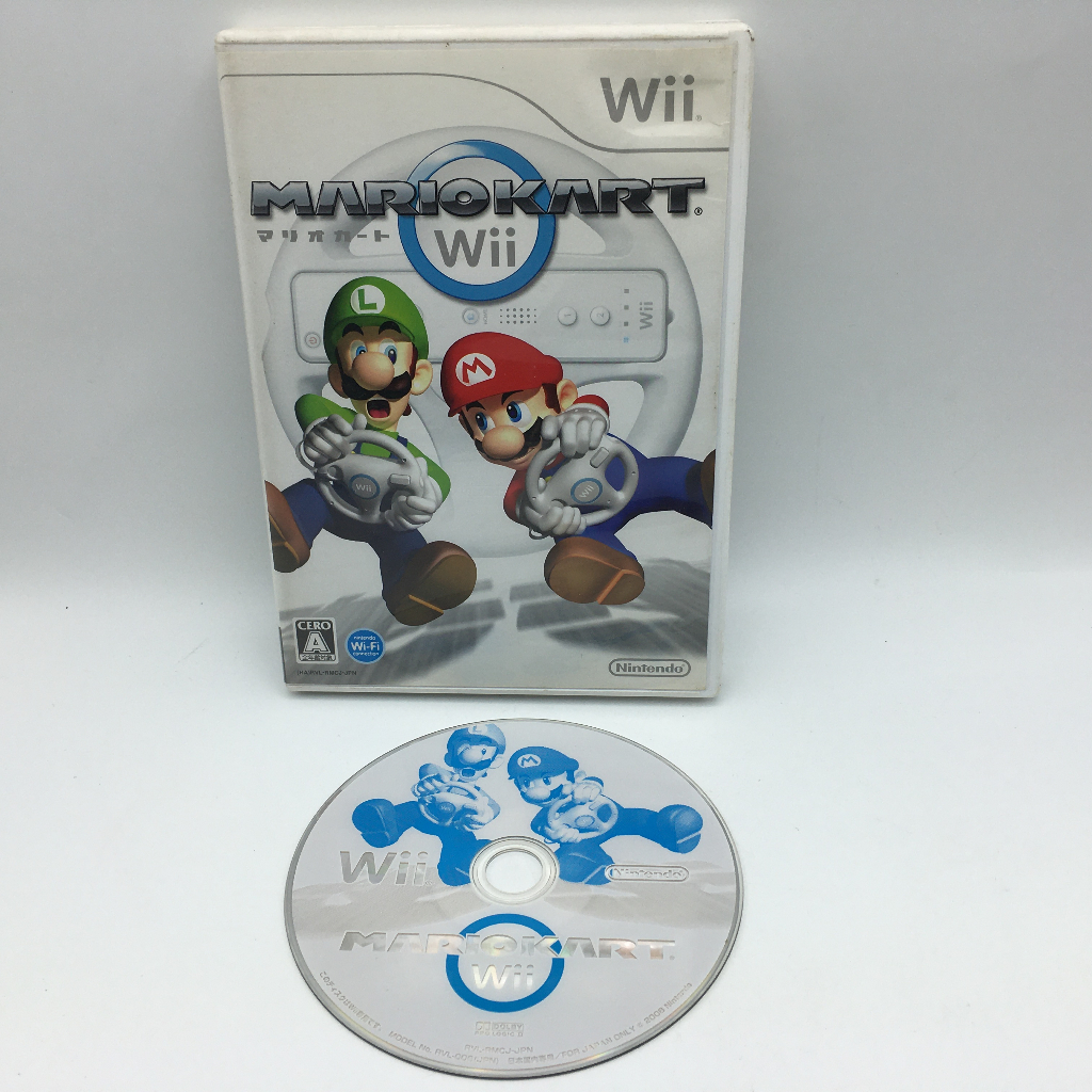 MARIO KART  ของแท้ Wii JP  แผ่นมีรอยบ้าง เล่นได้ ไม่มีคู่มือ