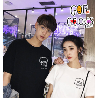 ❤โปรเสื้อคู่❤ F*ck off รูปชายหญิง อกซ้าย  2 ตัว 260 ซื้อ 1 ได้ 2 ตัว