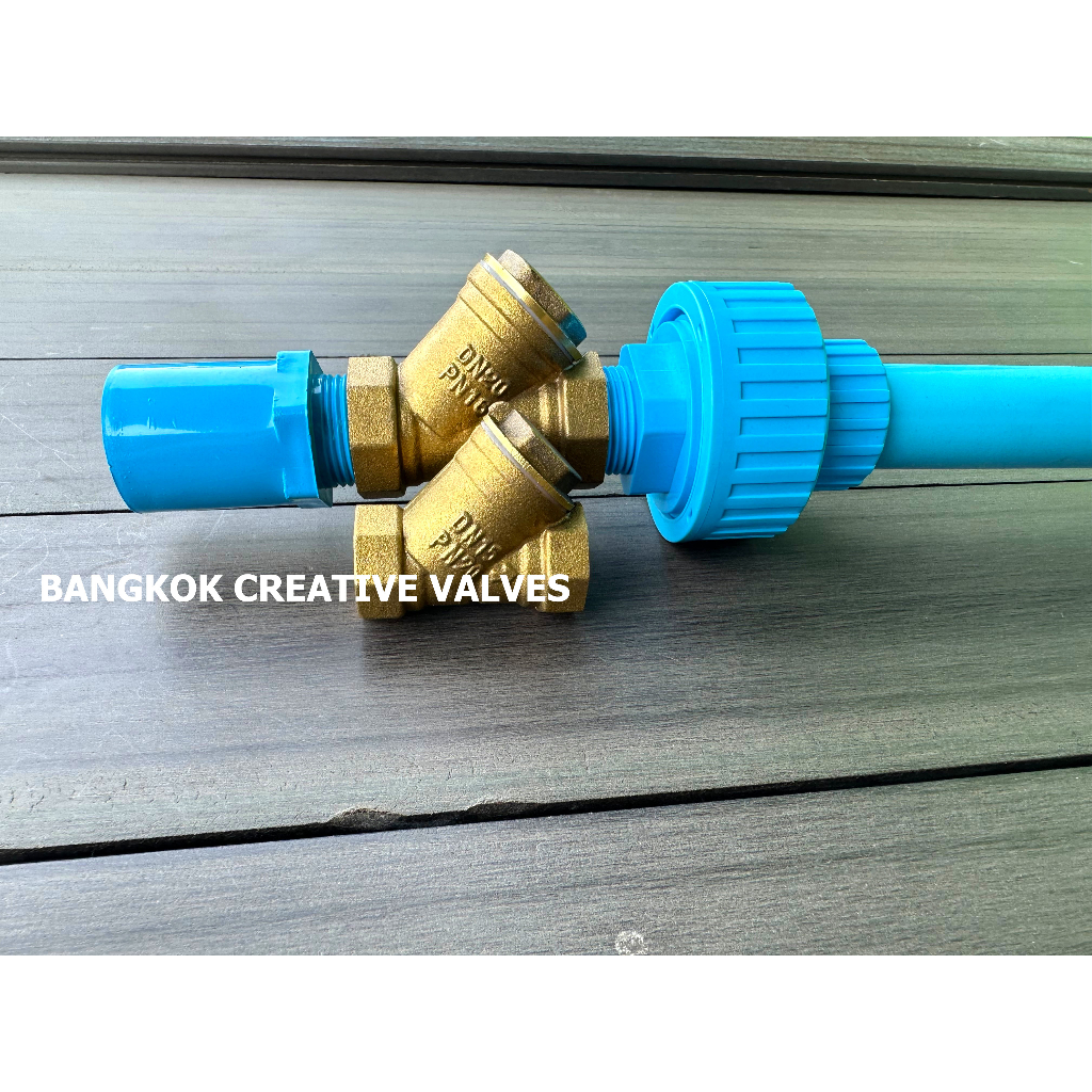 แสตนเนอร์ ทองเหลือง แสตนเนอร์กรองทราย ถอดทำความสะอาดได้ ทนแรงดัน16 บาร์  เกลียวมาตรฐาน 1/2″-3/4″-1″